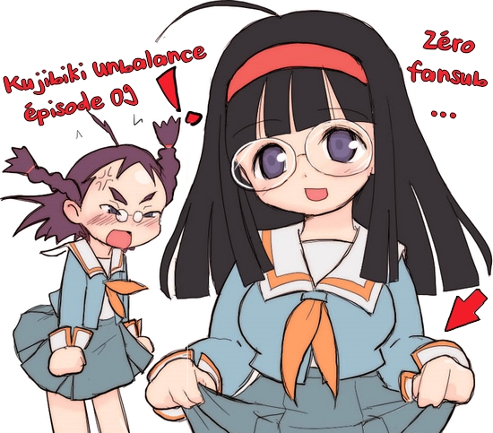Kujibiki Unbalance épisode 09 - Yamada montre sa culotte Renko